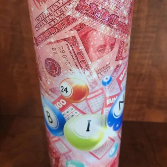 Thermal Bingo Tumbler - Coffee Hot Or Cold Cup Gift - 20oz - Picture 2 of 5